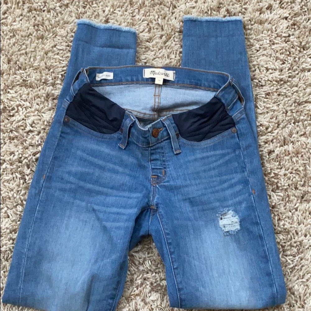 Madewell skinny maternity jeans